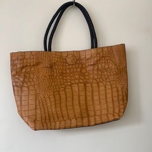 Leather set hand bags